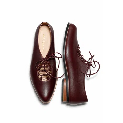 Mafalda Women's Kika Tie Up Coffee Brown Shoes