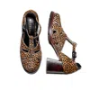 Mafalda Women's Maite Animal Print Heeled Sandals In Multi