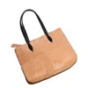 Mafalda Women's Neutrals / Orange / Brown Valentina Camel Suede Tote Bag In Multi