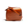 Mafalda Women's Orange / Brown Isla Off The Shoulder Caramel Brown Handbag In Multi