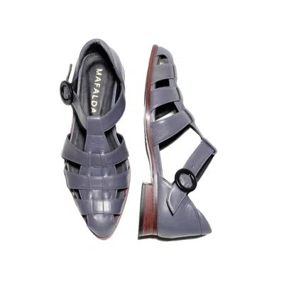 Mafalda Women's Savana Blue Fisherman Sandals