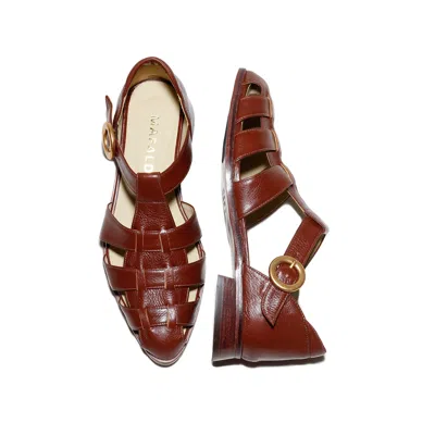 Mafalda Women's Savana Coffee Brown Fisherman Sandals