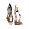 Mafalda Women's Yoko Gold Peep-toe Sandals In Gold