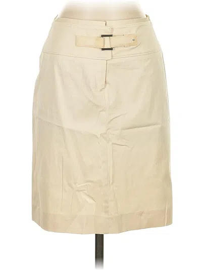 Pre-owned Mag By Magaschoni Formal Skirt In White