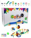 Mag-genius 124 Piece Ultimate Magnetic Racing Set In Multi
