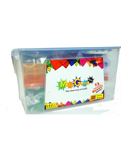 Mag-genius 182 Piece Magnetic Building Block Set Plus 17 Bonus Pieces In Multi