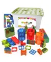 Mag-genius Magnet Tiles, 141 + 2 Pieces In Multi