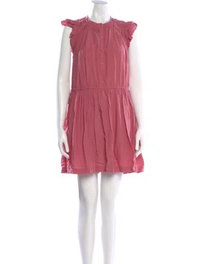Pre-owned Magali Pascal Crew Neck Mini Dress In Pink
