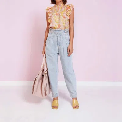 Magali Pascal Joyce Top In Vintage Bloom Light In Neutral