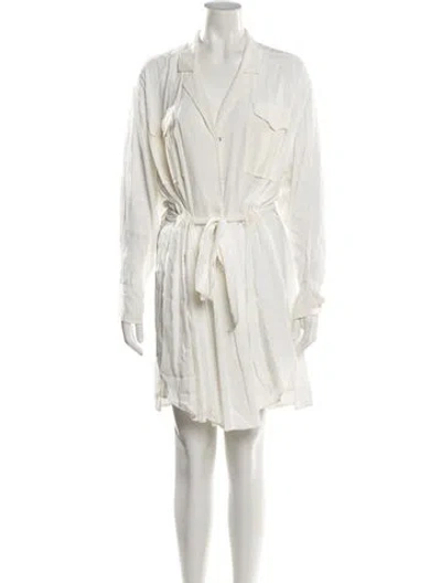 Pre-owned Magali Pascal Knee-length Dress In White