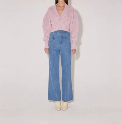 Magali Pascal Sienna Cardigan In Lavender In Pink