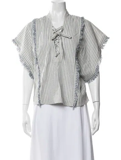 Pre-owned Magali Pascal Striped Jacket W/ Tags In Multi