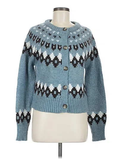 Pre-owned Magaschoni Cardigan Sweater In Blue