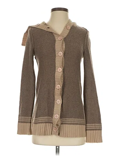 Pre-owned Magaschoni Cardigan Sweater In Brown