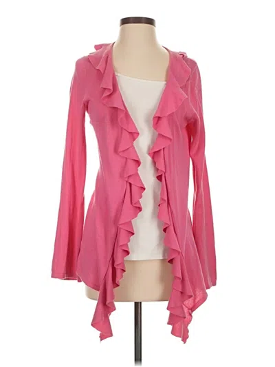 Pre-owned Magaschoni Cardigan Sweater In Pink