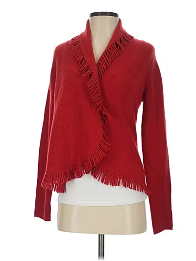 Pre-owned Magaschoni Cardigan Sweater In Red