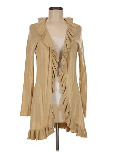 Pre-owned Magaschoni Cardigan Sweater In Tan