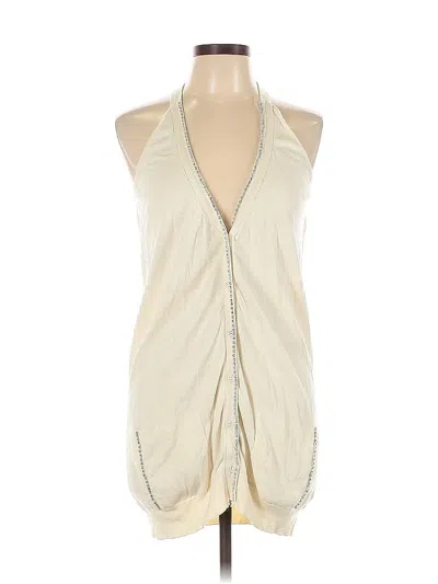 Pre-owned Magaschoni Cardigan Sweater In White