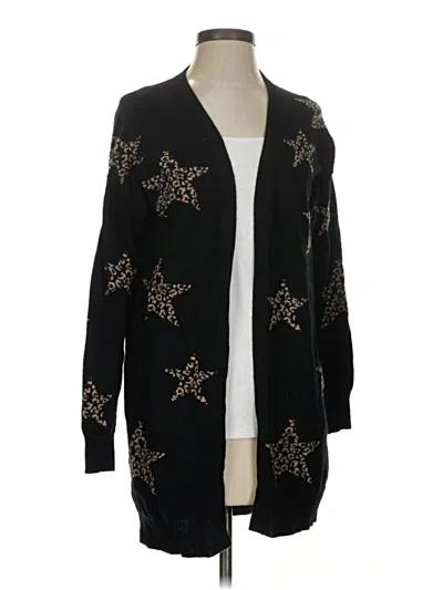 Pre-owned Magaschoni Cashmere Cardigan Sweater In Black