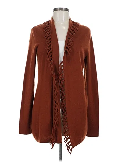 Pre-owned Magaschoni Cashmere Cardigan Sweater In Brown