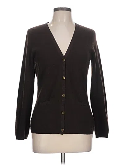 Pre-owned Magaschoni Cashmere Cardigan Sweater In Brown