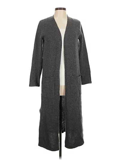 Pre-owned Magaschoni Cashmere Cardigan Sweater In Gray