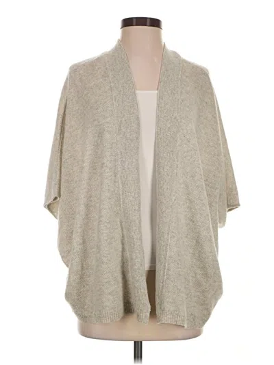 Pre-owned Magaschoni Cashmere Cardigan Sweater In Tan