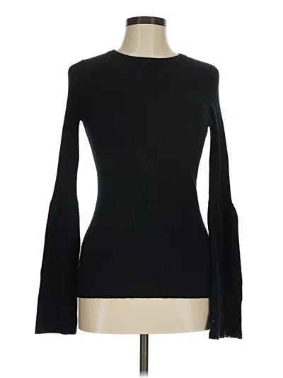 Pre-owned Magaschoni Cashmere Pullover Sweater In Black