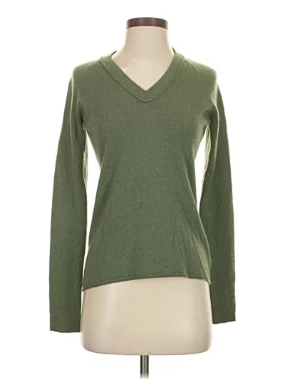 Pre-owned Magaschoni Cashmere Pullover Sweater In Green