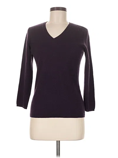 Pre-owned Magaschoni Cashmere Pullover Sweater In Purple