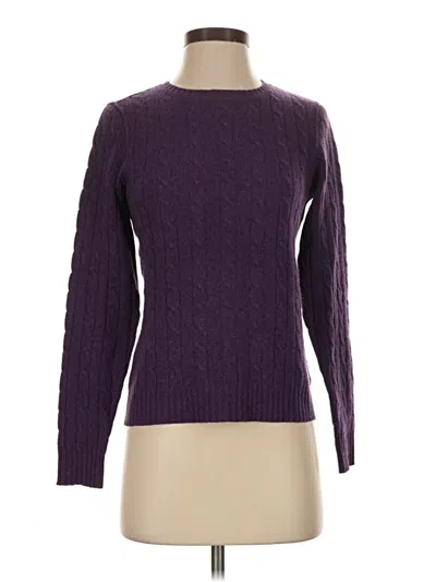 Pre-owned Magaschoni Cashmere Pullover Sweater In Purple