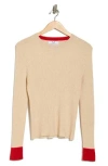 Magaschoni Cashmere Rib Sweater In Neutral