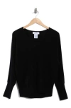 Magaschoni Cashmere V-neck Dolman Sweater In Black