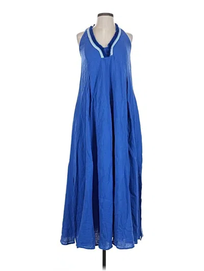 Pre-owned Magaschoni Casual Dress In Blue