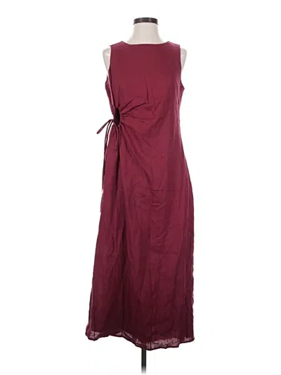 Pre-owned Magaschoni Casual Dress In Burgundy