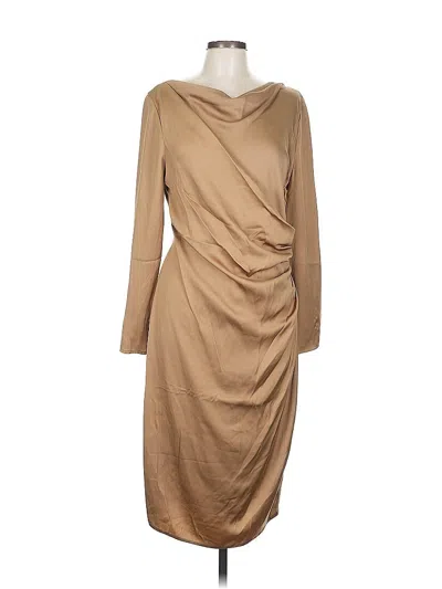 Pre-owned Magaschoni Cocktail Dress In Brown