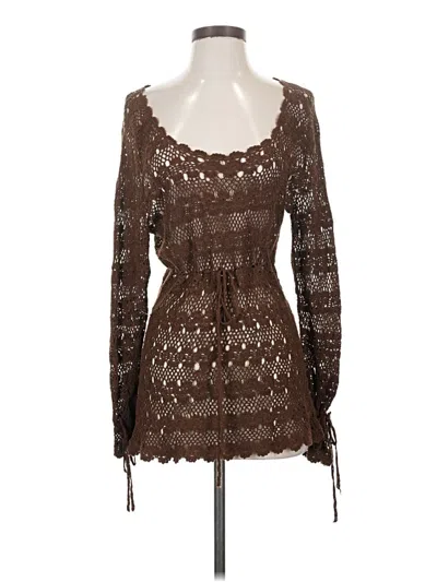 Pre-owned Magaschoni Cocktail Dress In Brown