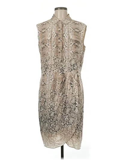 Pre-owned Magaschoni Cocktail Dress In Tan