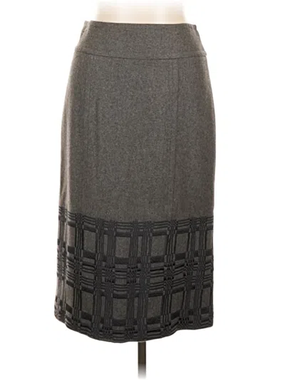 Pre-owned Magaschoni Formal Skirt In Gray