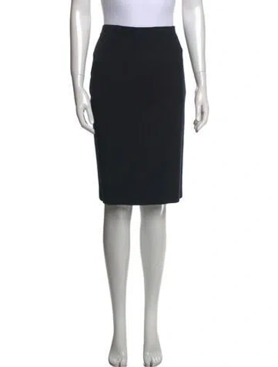 Pre-owned Magaschoni Knee-length Skirt In Black