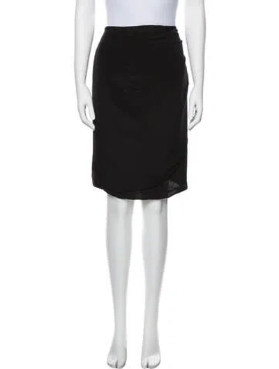 Pre-owned Magaschoni Knee-length Skirt In Black