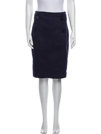 Pre-owned Magaschoni Knee-length Skirt In Blue