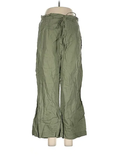 Pre-owned Magaschoni Linen Pants In Green