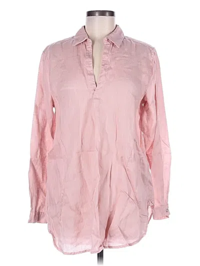 Pre-owned Magaschoni Long Sleeve Blouse In Pink