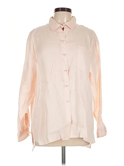 Pre-owned Magaschoni Long Sleeve Blouse In Pink