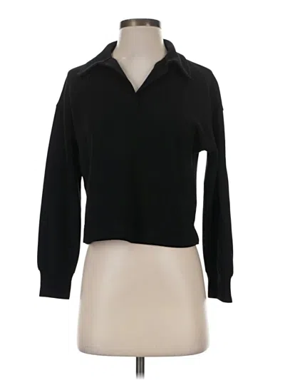 Pre-owned Magaschoni Long Sleeve Polo Shirt In Black