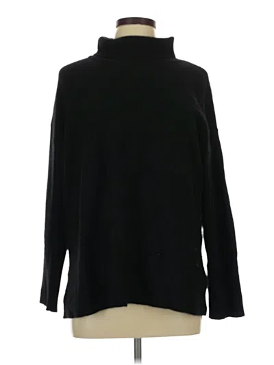 Pre-owned Magaschoni Long Sleeve Top Black Turtleneck Tops