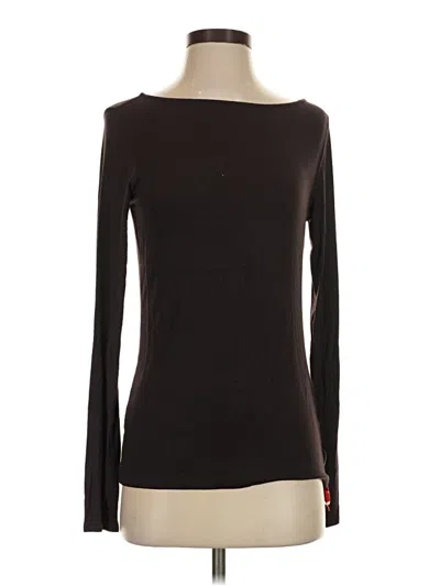 Pre-owned Magaschoni Long Sleeve T-shirt In Brown