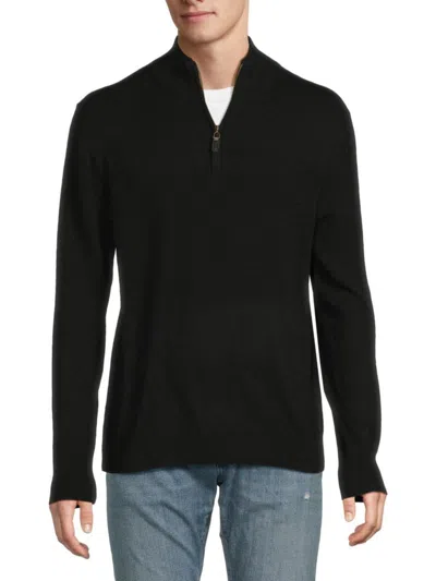 Magaschoni Men's Cashmere Pullover In Black Storm