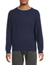Magaschoni Men's Raglan Sleeve Cashmere Sweater In Eclipse Front